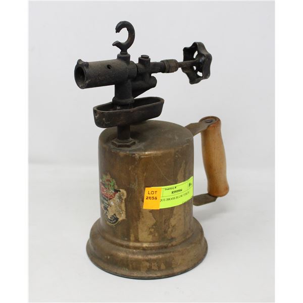 ANTIQUE BRASS BLOW TORCH