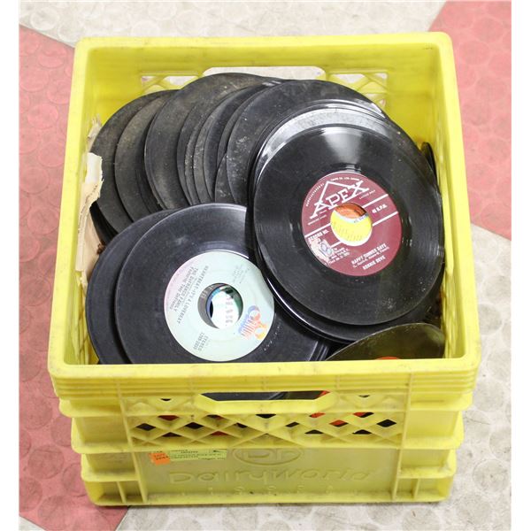 LARGE LOT VINTAGE ROCK POP 45 RPM RECORDS ESTATE