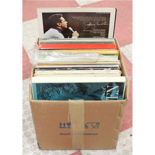 BOX OF ASSORTED VINTAGE RECORDS