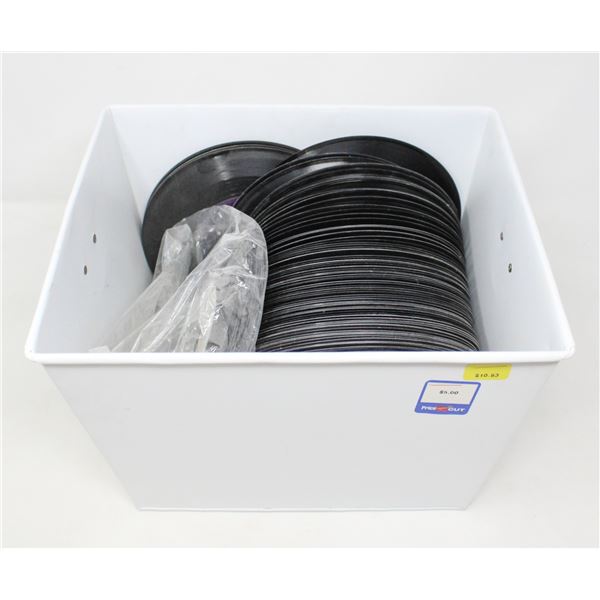 BIN OF ASSORTED 45 RPM RECORDS