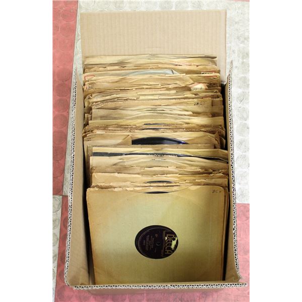 BOX FULL OF 78 RPM RECORDS