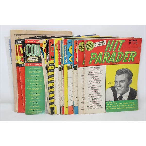 ASSORTED 1950S MUSIC MAGAZINES
