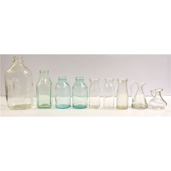 BOX OF ASSORTED ANTIQUE BOTTLES