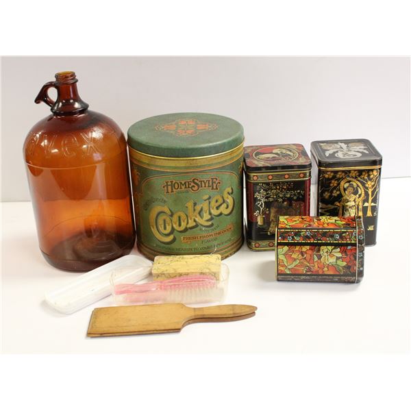 BOX OF ASSORTED ANTIQUES