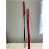 Image 1 : NEW Collector Katana Samurai Sword with wood sheath approx 28 inch blade with carry case