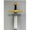 Image 2 : NEW collector King Arthur Excalibur Replica Sword with wall hanger plaque approx 30 inch blade