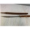 Image 1 : Hand Carved Cane Sword indonesia approx 2 inch blade