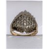 Image 1 : Ladies 10K Gold Cluster Diamond Dress Ring .91 Carat Diamonds with appraisal certificate $5,200.00