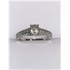 Image 2 : Ladies 14K White Gold .91 Carat Solitaire I/SI Grade engagement ring with appraisal certificate $10,