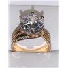 Image 1 : Ladies 14K GP 2.0 carat solitaire brilliant cut stone engagement ring