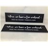 Image 1 : Hockey Themed Hangable Signs Lot Of 2