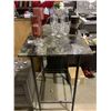 Image 2 : Bar style tall table with faux marble finish