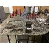 Image 3 : Bar style tall table with faux marble finish