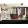 Image 1 : Set of 6 stemless wine glasses