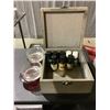 Image 1 : Essential oil Set with 2 Tealight diffusers, 8 diffrent oils & fancy storage box