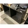 Image 1 : Black/Brown Wooden book shelf with 4 shelves