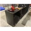 Image 3 : Black/Brown Wooden book shelf with 4 shelves