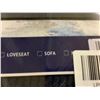 Image 3 : Sofa Sized, Blue Cord Sofa Slip Cover