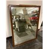 Image 1 : Antique Hespeler Furniture Co. (1901 - 1970) Mirror in Wooden Tongue 