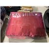 Image 2 : Madison Park Essentials, Red Silk Bed Ssheet Set - Queen Size