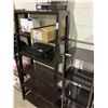 Image 2 : Brown Wooden Tapered Ladder Style Shelving unit