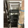Image 1 : 5 Tier Chrome & Smoked Glass Shelf