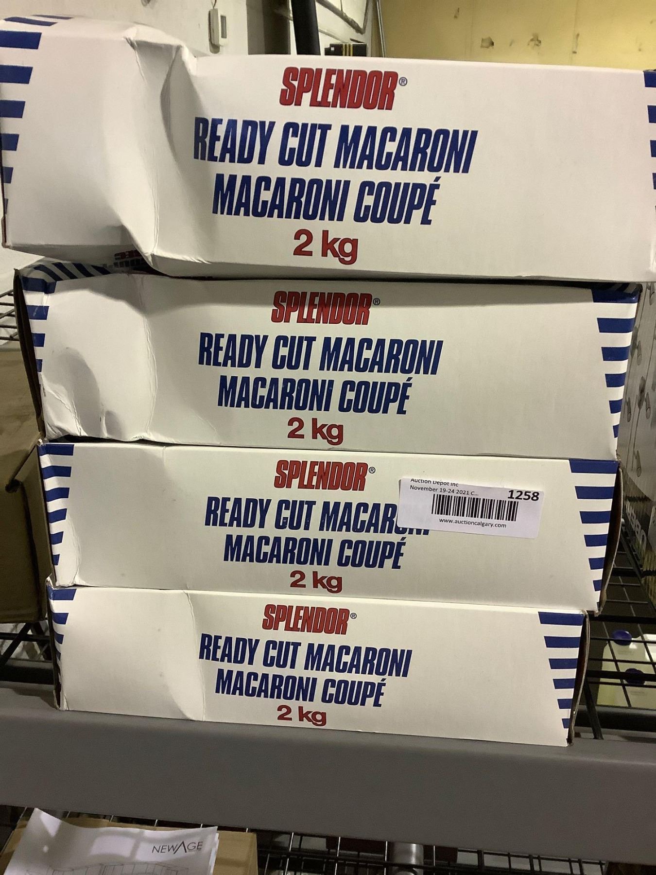Splendor Ready Cut Macaroni 4X 2kg