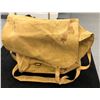 Image 1 : World War II hot food thermos container backpack (in good shape) - contents include patches & materi