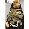 Image 4 : World War II hot food thermos container backpack (in good shape) - contents include patches & materi