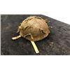 Image 1 : Partial reconstruction airborne helmet with reproduction chin strap and good camo net