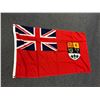 Image 1 : Early Canadian Red Ensign flag - 58 in x 35in