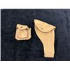 Image 1 : World War II Canadian dated 1943 pistol holster & ammunition carrier P37 webbing