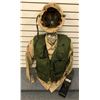 Image 1 : Original Gulf War Complete Mannequin with Helmet/ Shirt/ Vest/ Walkie Talkie