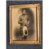 Image 1 : World War I original framed photo (Canadian Scottish Soldier probably) - approx. 14 1/2in x 19in