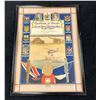 Image 1 : Original print of Canadian Soldier Leslie Picture (glass missing and picture of soldier taken out)