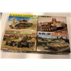 Image 1 : Four Dragon 1/35th Scale Started Military Model Tank Armour Kits - 3 German Armour & 1 British Germa
