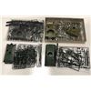 Image 2 : Four Modern Revell 1/35th Scale Started Military Model Tank Armour Kits - German & American Tanks