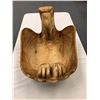 Image 2 : Mark Mickey Native Art Hesquiaht - Wood Carved Eagle Bowl. (approx. 25" x 23" x 14")
