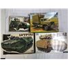 Image 1 : Lot of 4 plastic model armour kits started