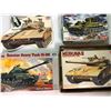 Image 1 : Lot of 4 1/35th scale plastic armor model kits