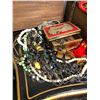 Image 2 : Large collection of jewelry & misc. costume jewelry/ hand carved Asian sculpture of Immortal or Wise