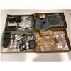 Image 2 : Mix lot of 1/35th & 1/40th Scale Started Vintage Model Kits (4 boxes)
