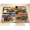 Image 1 : Four Started 1/35th Scale Military Model Kits Vehicles