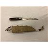 Image 2 : Very early 1800's skinning knife, inlaid handle - 10 1/2in