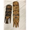 Image 2 : Three wooden carvings different sizes (Largest Carving 26" x 12")