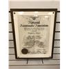 Image 1 : Certificate of Record from National Aeronautics Association (NAA) to Captain Edgar Kaiser and CoCapt