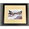 Image 1 : Framed Indigenous art image approx. 30" x 27"