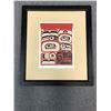 Image 1 : Framed limited edition #62/195 print signed by artist - Indigenous art image approx. 30" x 27"