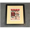 Image 1 : Framed limited edition #65/195 print signed by artist - Indigenous art image approx. 30" x 27"