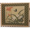 Image 8 : Collection of Asian Silk Artwork (5) and Engraving